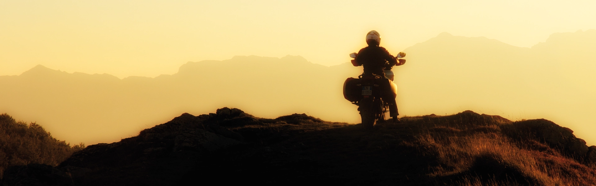 Scatto panoramico moto al tramonto - shooting Studio AF